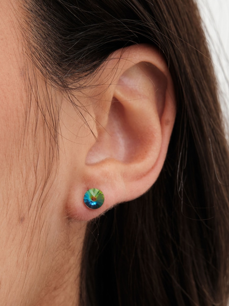 Jon Richard Black Stud Earrings Pack of 3 - Image 2 of 2