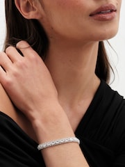 Jon Richard Silver Tone Crystal Baguette Bracelet - Image 1 of 2