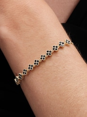 Jon Richard Gold Tone Jet Clover Toggle Bracelet - Image 2 of 3