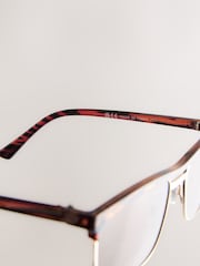 Brown Double Bridge Sunglasses - Image 5 of 6