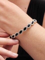 Jon Richard Gold Tone Jet Navette Stretch Bracelet - Image 2 of 3