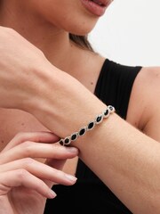 Jon Richard Gold Tone Jet Navette Stretch Bracelet - Image 3 of 3