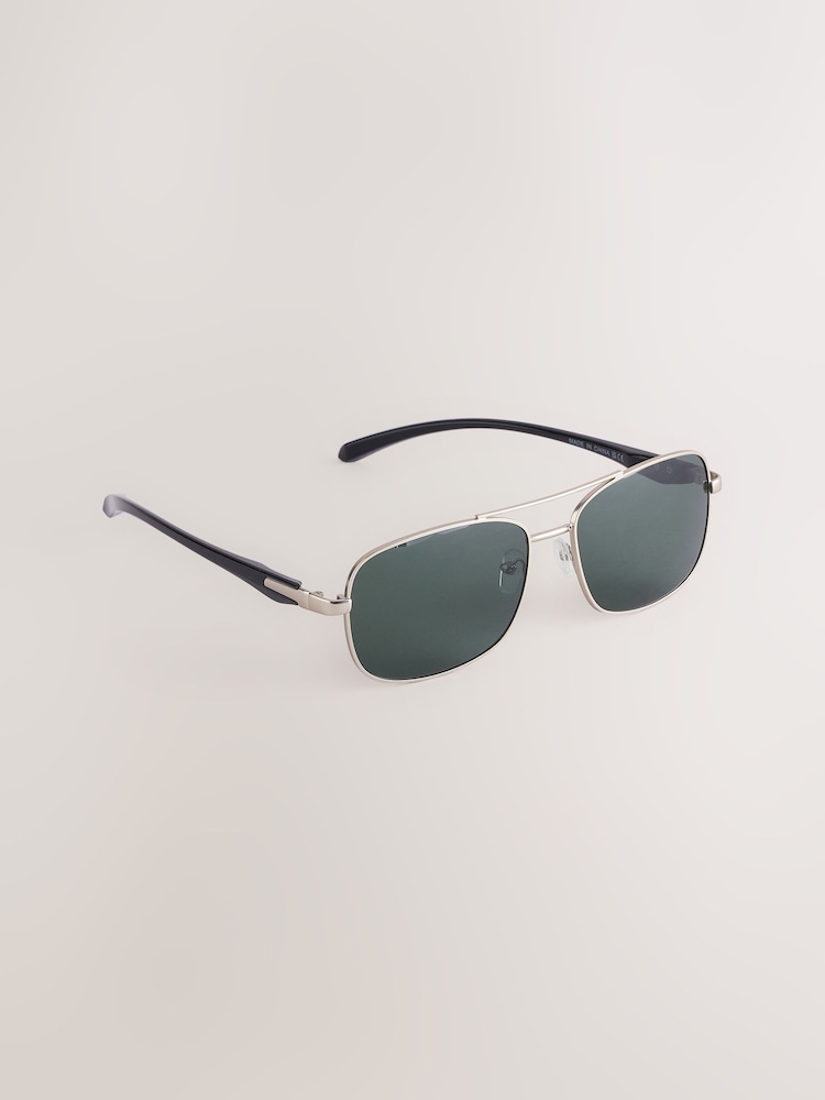 Silver Navigator Sunglasses - Image 1 of 3