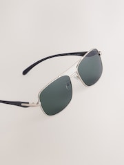 Silver Navigator Sunglasses - Image 3 of 3