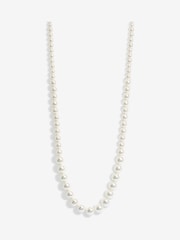 Jon Richard Silver Tone Long Graduated Pearl Necklace - Image 1 of 3