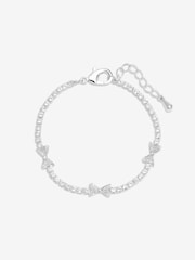 Jon Richard Silver Tone Crystal Bow Bracelet - Image 1 of 3