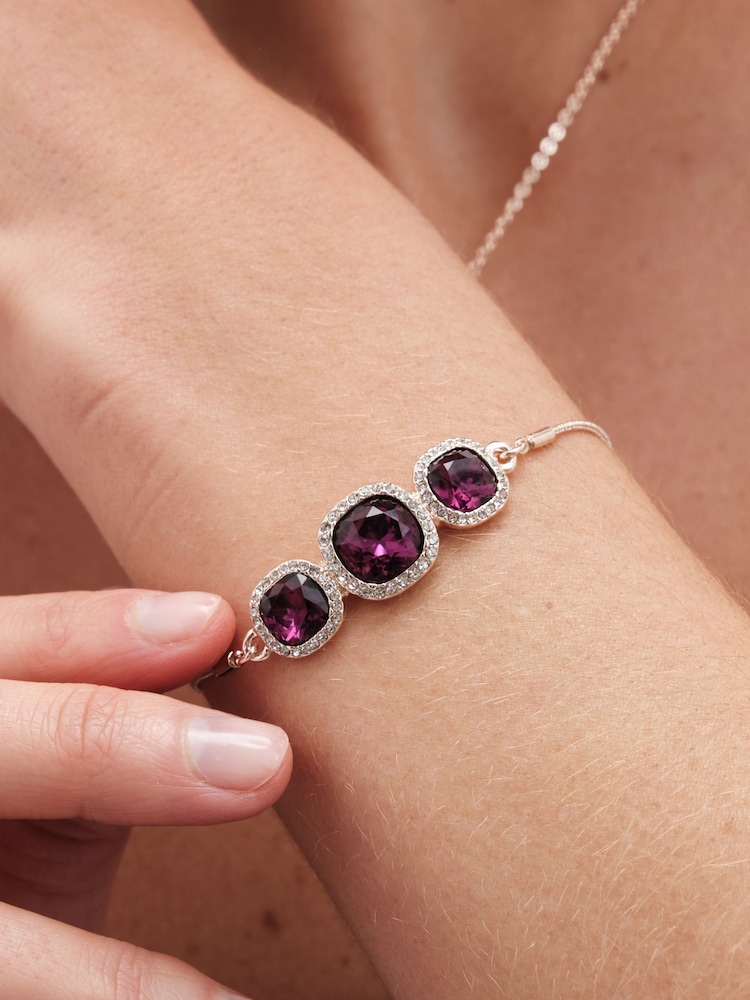 Jon Richard Gold Tone Amethyst Trio Set - Gift Boxed - Image 5 of 5