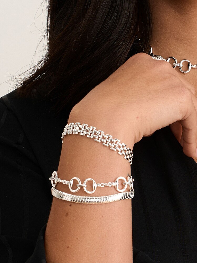 Jon Richard Silver Tone Gate Chain Bracelet - Image 1 of 3 Jon Richard Silver Tone Gate Chain Bracelet - Image 1 of 3
