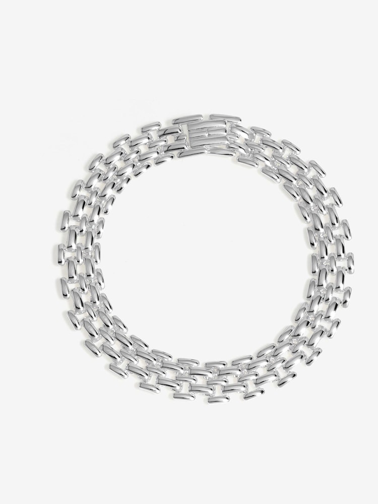 Jon Richard Silver Tone Gate Chain Bracelet - Image 3 of 3