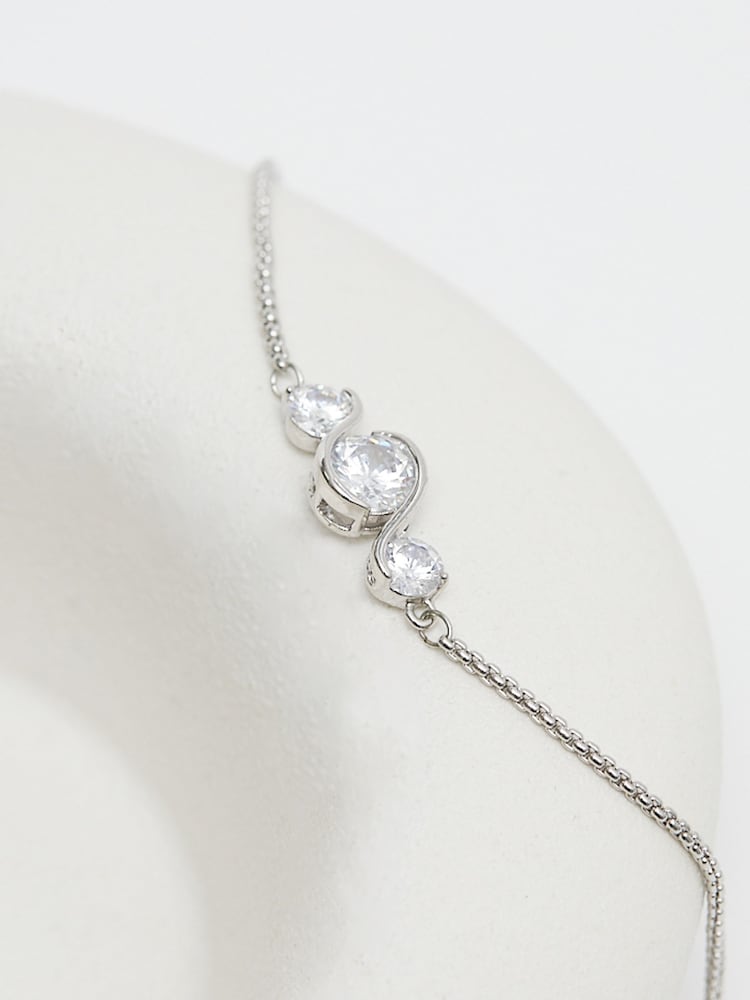 Jon Richard Silver Tone Infinity Toggle Bracelet - Image 4 of 4