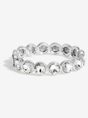 Jon Richard Silver Tone Statement Crystal Stretch Bracelet - Image 1 of 3