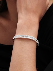 Jon Richard Silver Tone Crystal Baguette Stretch Bracelet - Image 2 of 3