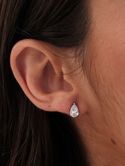 Jon Richard Silver Tone Cubic Zirconia Floral Set - Gift Boxed - Image 5 of 5