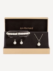 Jon Richard Jet And Pearl Trio Set - Gift Boxed - Imagem 2 de 2