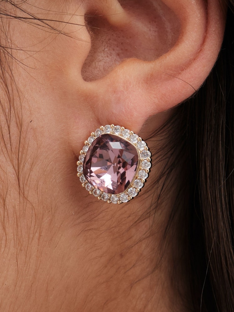Jon Richard Gold Tone Semi Precious Drop Earrings - Image 2 of 3