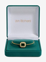 Jon Richard Gold Tone Emerald Toggle Bracelet - Image 2 of 2