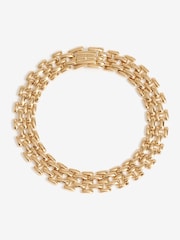 Jon Richard Gold Tone Gate Chain Bracelet - Image 1 of 3