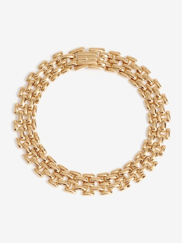 Jon Richard Gold Tone Gate Chain Bracelet - Image 1 of 3