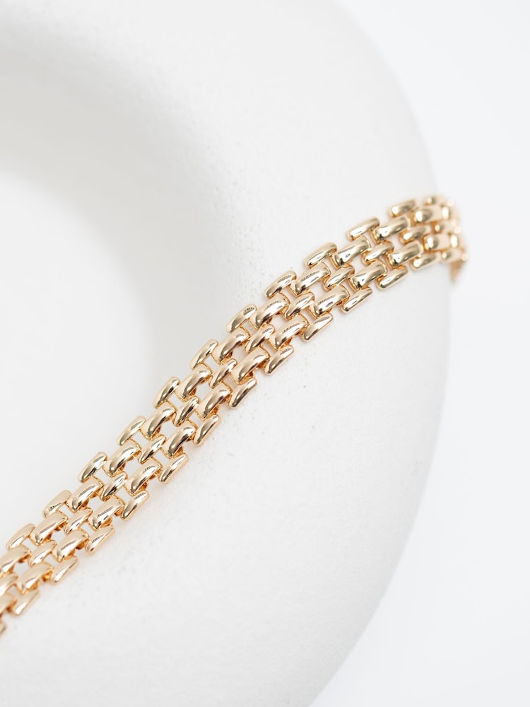 Jon Richard Gold Tone Gate Chain Bracelet - Image 3 of 3