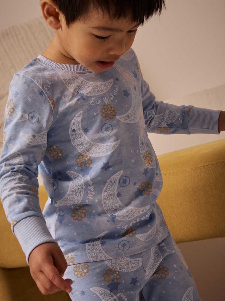 Blue Eid/Ramadan - Kuschelige Pyjamas im 2er-Pack (9 Monate bis 12 Jahre) - Bild 3 von 3