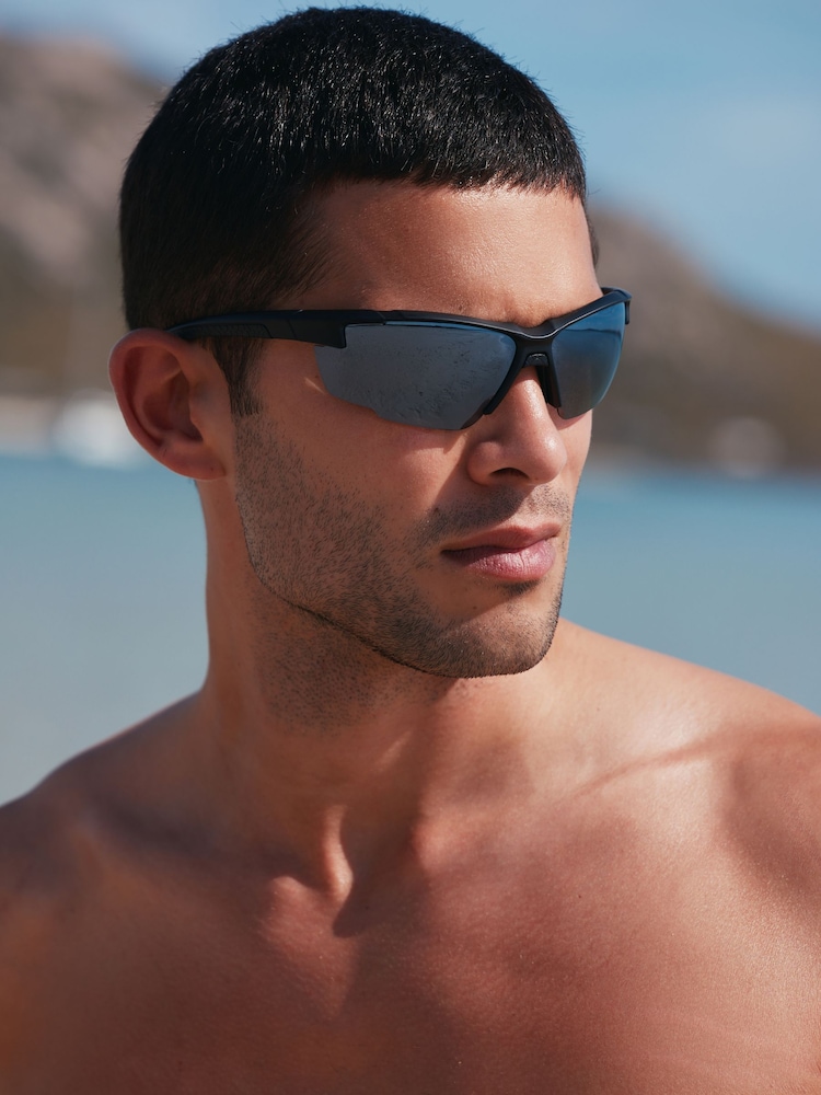 Black Sports Sunglasses - Image 1 of 1
