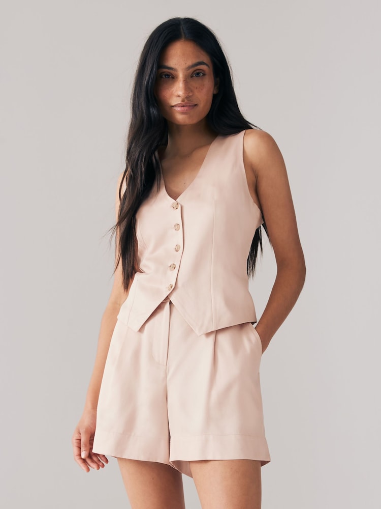 Dusky Pink Shorts Suit - Image 1 of 1