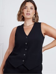 Live Unlimited Black Curve Waistcoat - Image 2 of 3