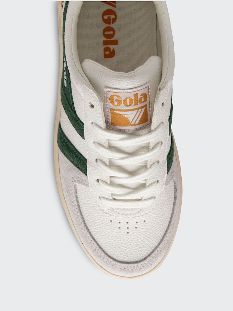 Gola White Evergreen Sun Womens Grandslam Trident Trainers - Image 4 of 4