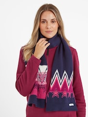 Tog 24 Blue Baindon Knitted Starry Night Scarf - Image 1 of 2