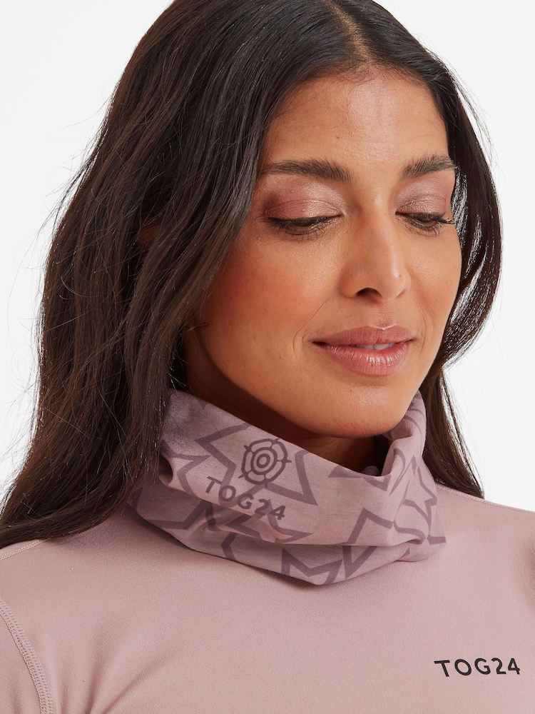 Tog 24 Pink Hedy Winter Faded Star Print Snood - Image 1 of 2