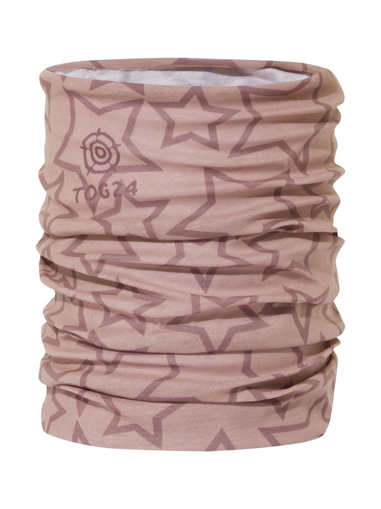 Tog 24 Pink Hedy Winter Faded Star Print Snood - Image 2 of 2