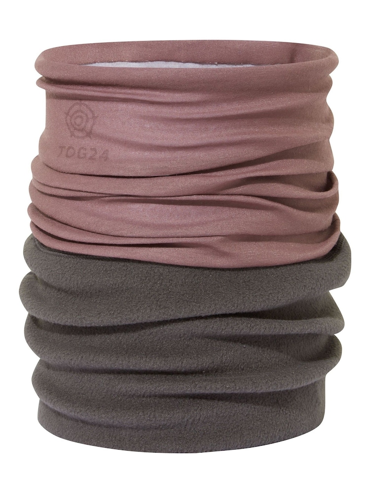 Tog 24 Pink Hedy Mauve Winter Polar Scarf - Image 2 of 2