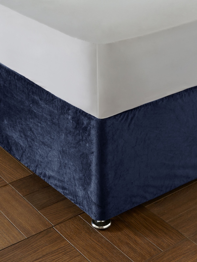 Catherine Lansfield Kingsley Matt Velvet Elasticated Divan Base Wrap - Imagen 1 de 4