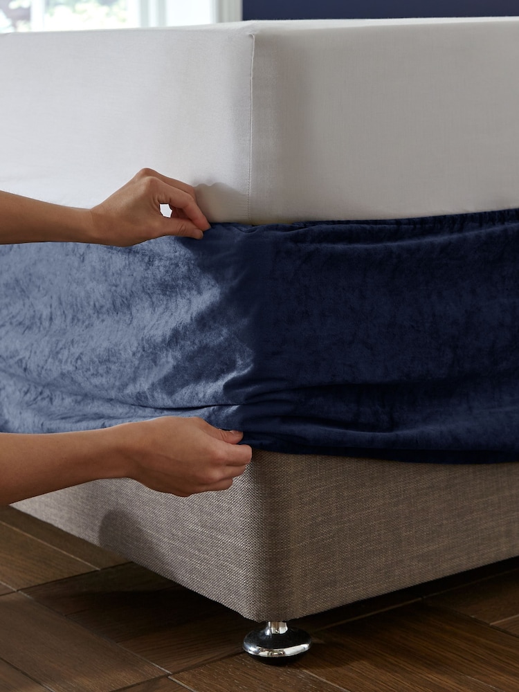 Catherine Lansfield Kingsley Matt Velvet Elasticated Divan Base Wrap - Image 3 of 4
