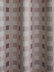 Catherine Lansfield Natural Wilson Check Thermal Blackout Lined Eyelet Curtains - Image 3 of 5