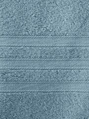 Catherine Lansfield Set of 2 Blue 100% Cotton Bath Sheet Towels - Image 4 of 4