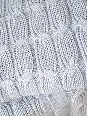 Catherine Lansfield Chunky Marl Knit Cosy Throw - Image 2 of 5