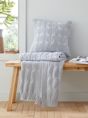 Catherine Lansfield Chunky Marl Knit Cosy Throw - Image 4 of 5