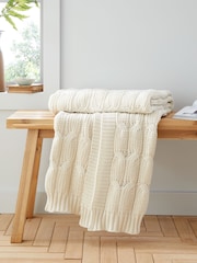 Catherine Lansfield Chunky Marl Knit Cosy Throw - Image 1 of 5
