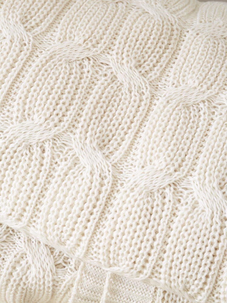 Catherine Lansfield Chunky Marl Knit Cosy Throw - Image 2 of 5