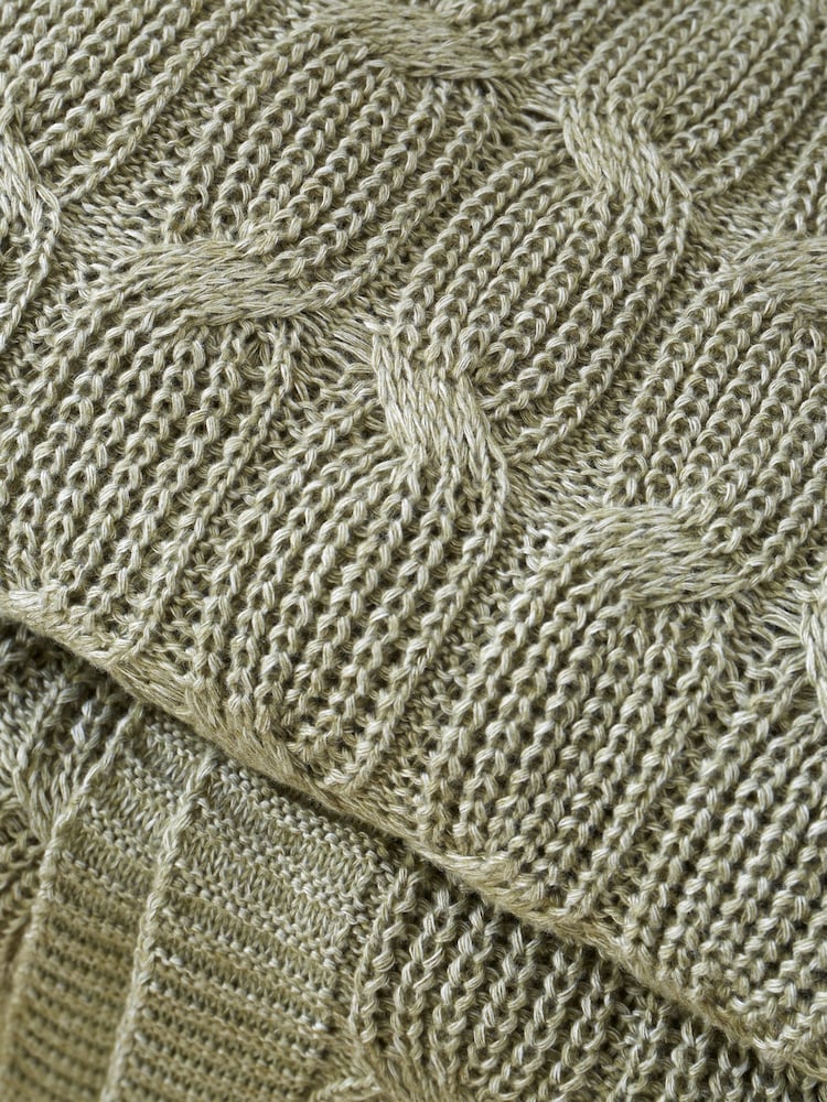Catherine Lansfield Chunky Marl Knit Cosy Throw - Image 2 of 5