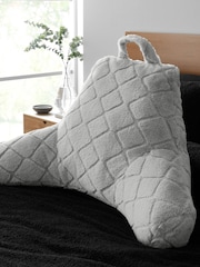 Catherine Lansfield Cosy and Soft Diamond Fleece Cuddle Chair Cushion Cushion - Imagen 1 de 3