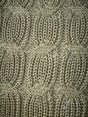 Catherine Lansfield Olive Green Chunky Marl Knit Cosy Cushion - Image 4 of 5