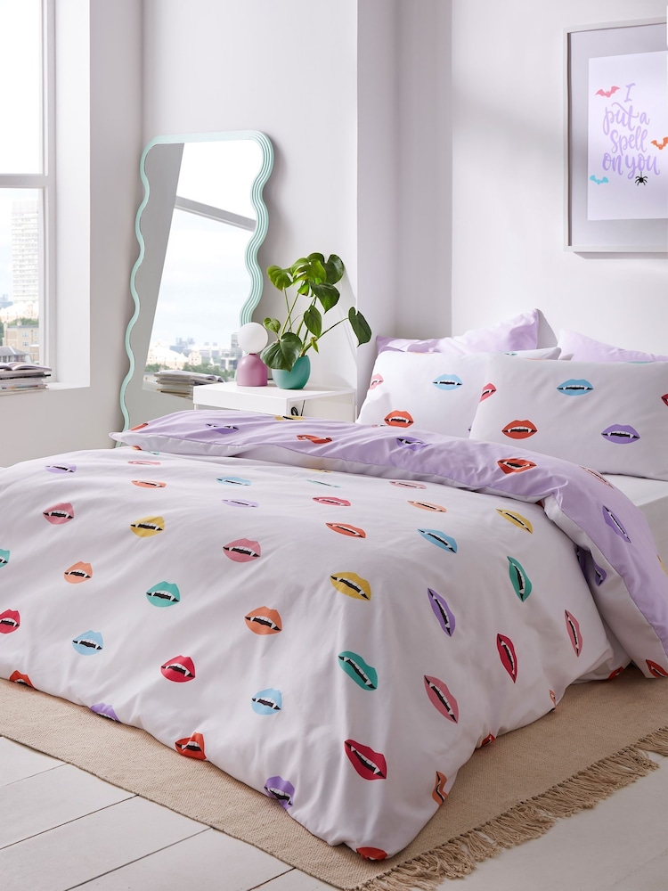 Sassy B Lilac Halloween Vamp So Soft Reversible Duvet Cover Set - Image 2 of 4