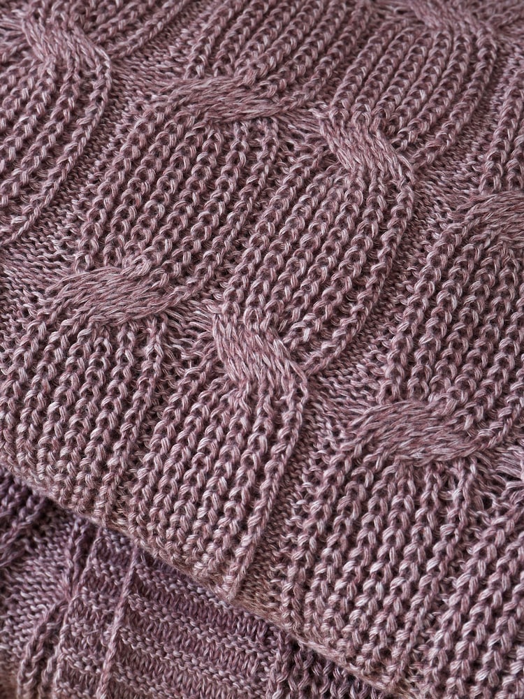 Catherine Lansfield Chunky Marl Knit Cosy Throw - Image 2 of 5