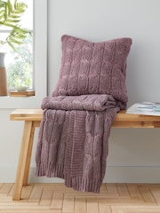Catherine Lansfield Chunky Marl Knit Cosy Throw - Image 4 of 5