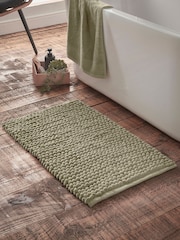 Bianca Sage Green Aspen Bobble Bath Mat - Image 1 of 3