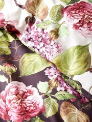 RHS Plum Pia Floral 100% Cotton Duvet Cover Set - Image 5 of 5
