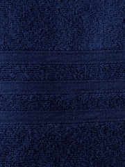 Catherine Lansfield Set of 2 Navy Blue 100% Cotton Bath Sheet Towels - Image 4 of 4