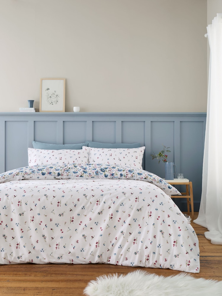 Bianca Brushed 100% Cotton Ophelia Floral Duvet Cover Set - Изображение 2 из 4